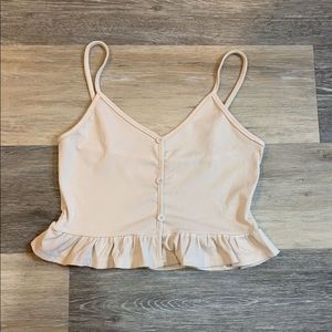 Cute cropped top stretchy material